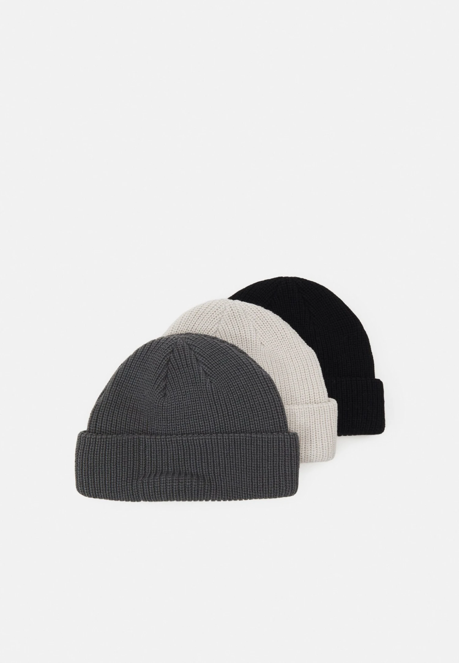 Pier One Unisex 3 Pack - Gorro - Black/Dark Grey/Off-White/ 2 Pier One Unisex 3 Pack - Gorro - Black/Dark Grey/Off-White/ - Imagen 2