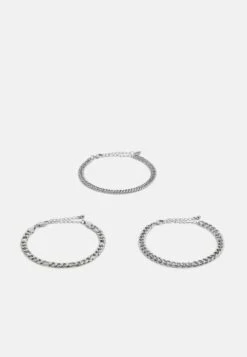 Pier One 3 Pack - Pulsera - Silver-Coloured