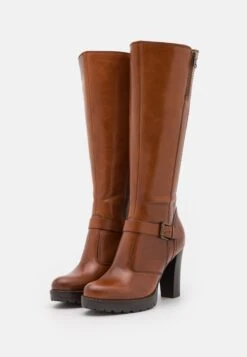 Pier One Leather- Botas De Tacón - Cognac -Pier One 1e904b13bbe04b61b591958331895eb3