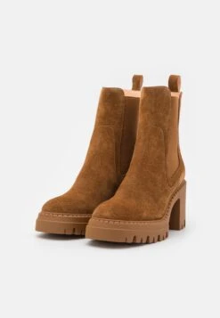 Pier One Leather - Botines De Tacón - Cognac -Pier One 2be65df1ec21468c939e38989695e7b8