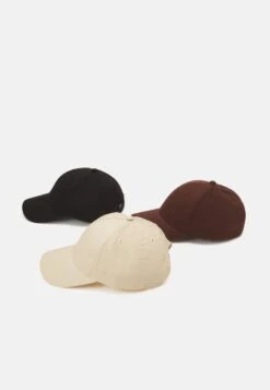 Pier One Unisex 3 Pack - Gorra - Black/Dark Brown/Beige -Pier One 322c39d131ac488ea8bb229f1824c6e8