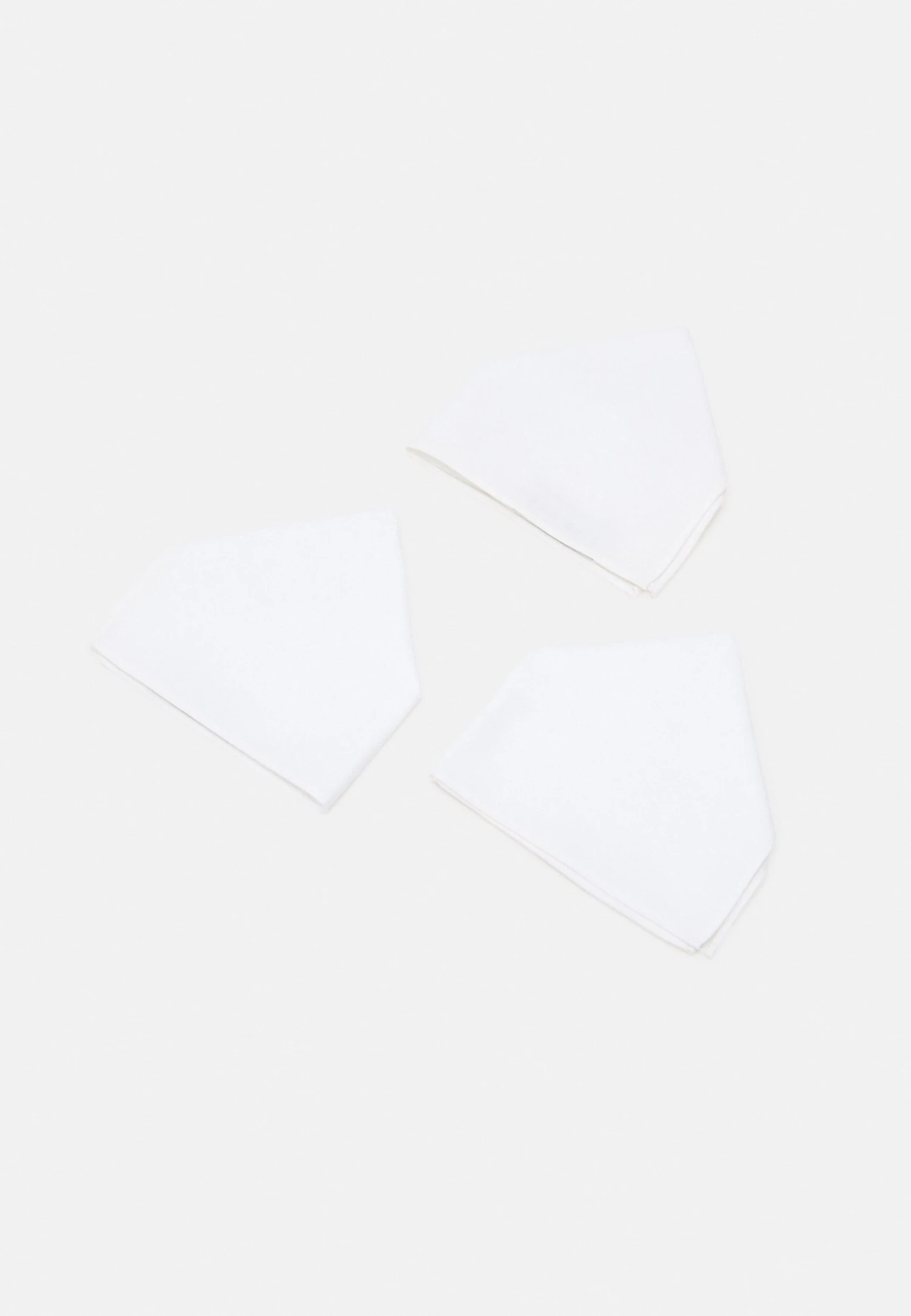 Pier One Cotton 3 Pack - Pañuelo De Bolsillo - White 1 Pier One Cotton 3 Pack - Pañuelo De Bolsillo - White
