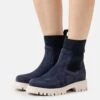 Pier One Leather - Botines Con Plataforma - Dark Blue