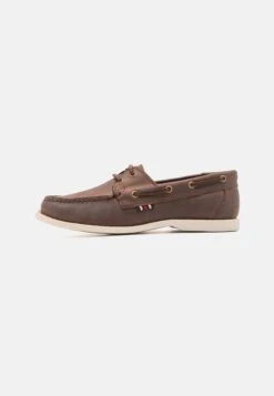 Pier One Leather Unisex - Náuticos - Brown