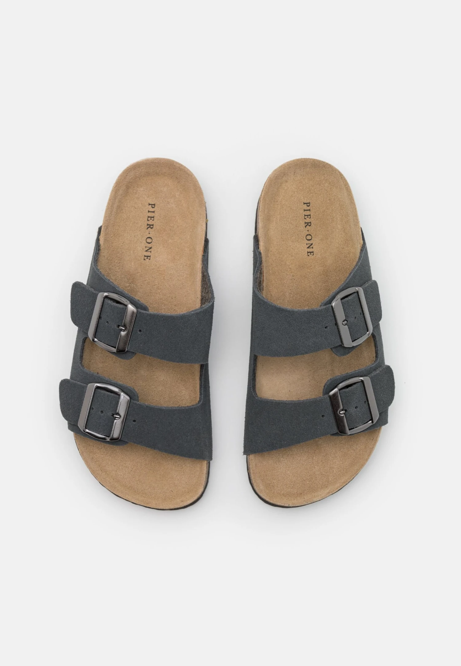 Pier One Leather Unisex - Pantuflas - Dark Grey 4 Pier One Leather Unisex - Pantuflas - Dark Grey - Imagen 4