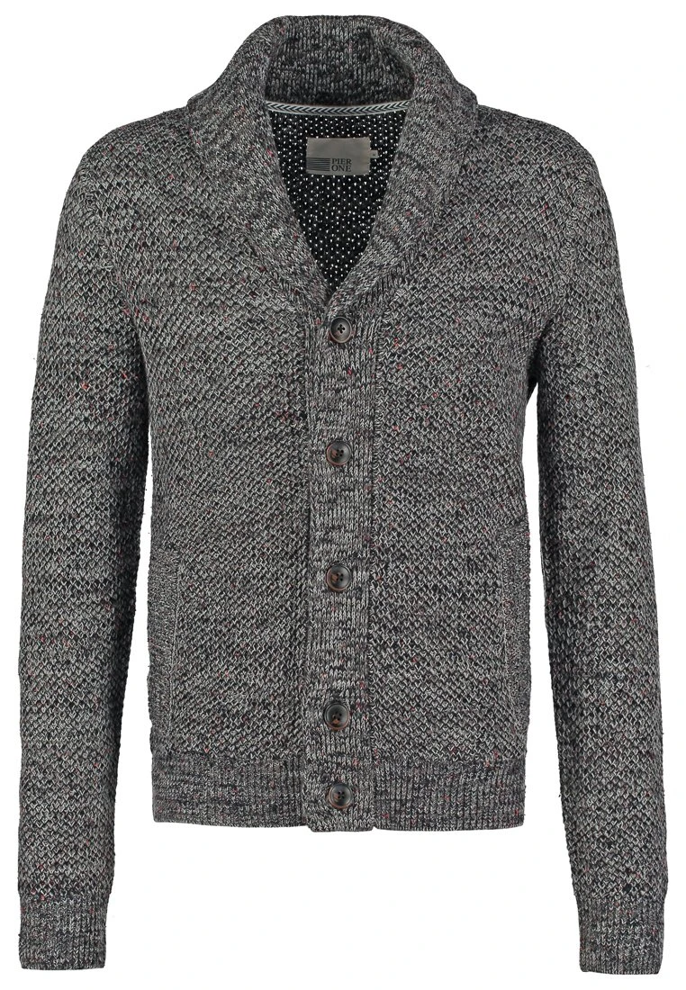 Pier One Chaqueta De Punto - Dark Grey Melange 8 Pier One Chaqueta De Punto - Dark Grey Melange - Imagen 8