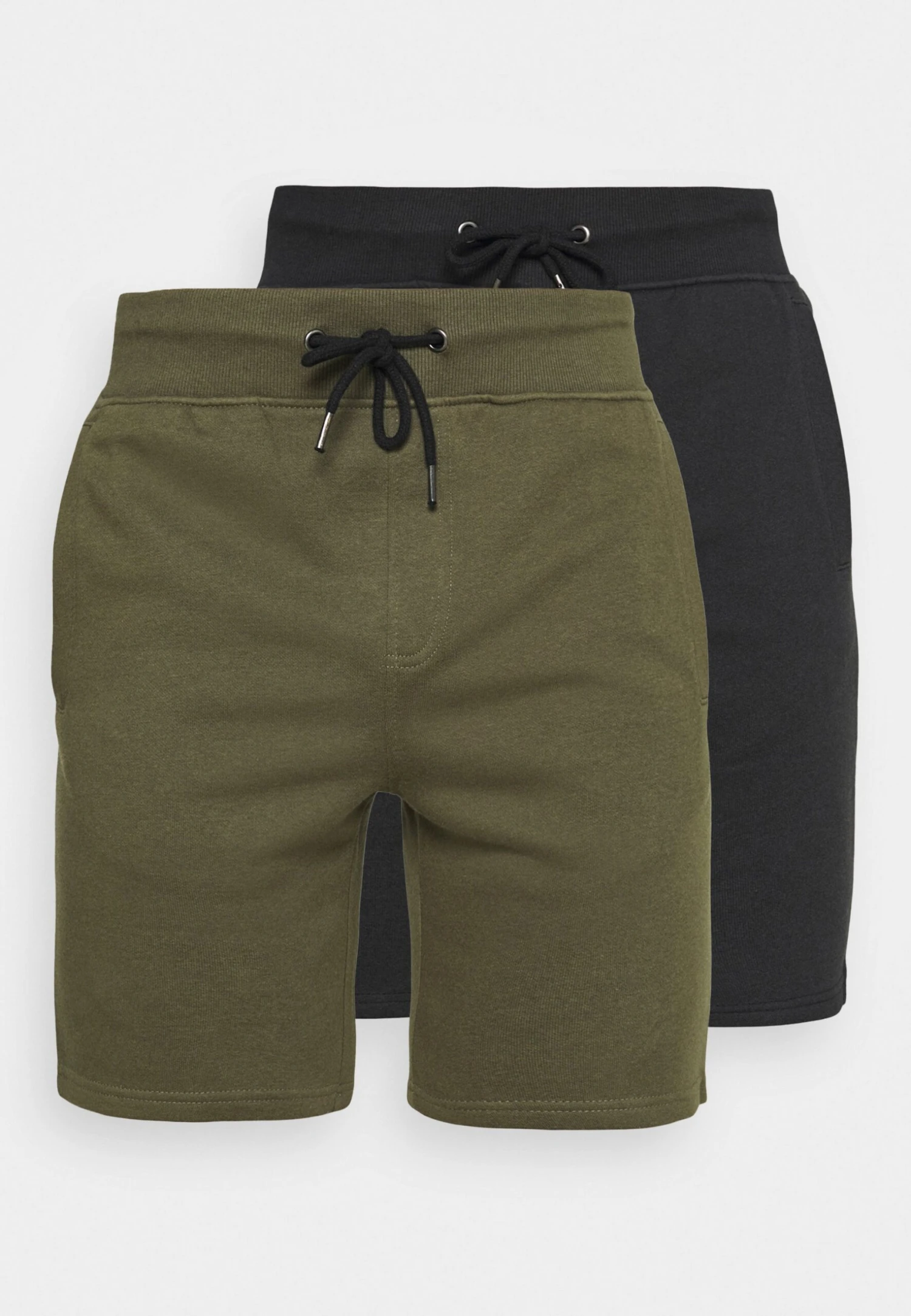 Pier One 2 Pack - Shorts - Black/Olive 5 Pier One 2 Pack - Shorts - Black/Olive - Imagen 5