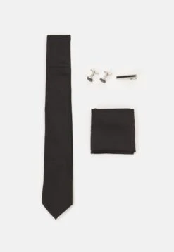 Pier One Set - Pañuelo De Bolsillo - Black/Silver-Coloured