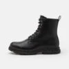 Pier One Botines Con Cordones - Black