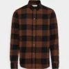 Pier One Camisa - Black/Brown