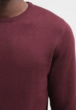 Pier One Basic Crewneck - Jersey De Punto - Bordeaux -Pier One d715837f4bae40fc8cff240ff173ecfa