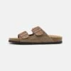 Pier One Leather Unisex - Pantuflas - Stone