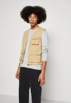 Pier One Chaleco - Tan -Pier One f195baee9fb6489dbaeb853180d004d6