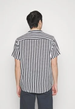 Pier One Camisa - Dark Blue/White -Pier One f20c4c98ed0f469fb44c9fcda6a564b8