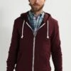 Pier One Sudadera Con Cremallera - Bordeaux Melange